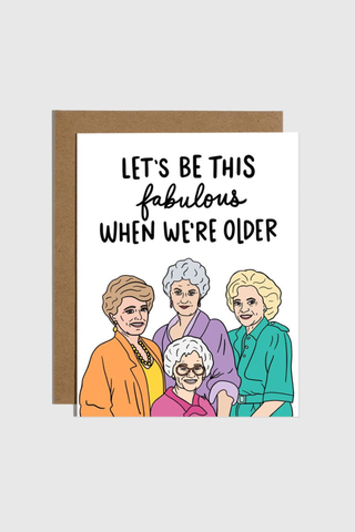 Golden Girls Goals Card