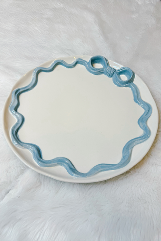 Blue Bow Accent Plates