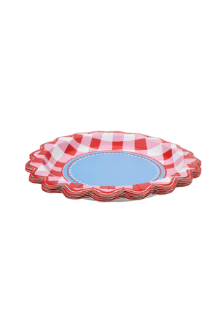 Picnic Perfect Gingham Dinner Plate