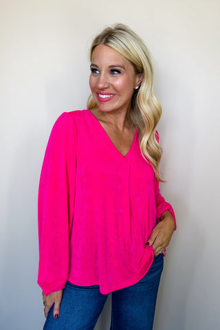 Boss Girl Top in Pink