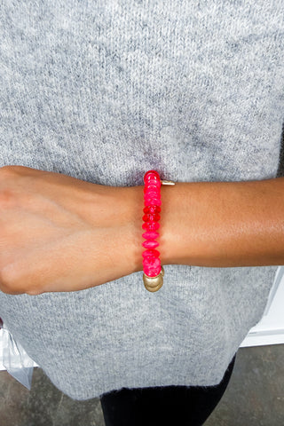 Chloe Bracelet in Hot Pink by Michelle McDowell