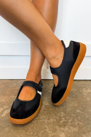 Calm Down Corky's Mary Jane Sneaker in Black