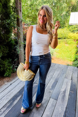 Judy Blue Charlotte Trouser Flare Jeans - Petite