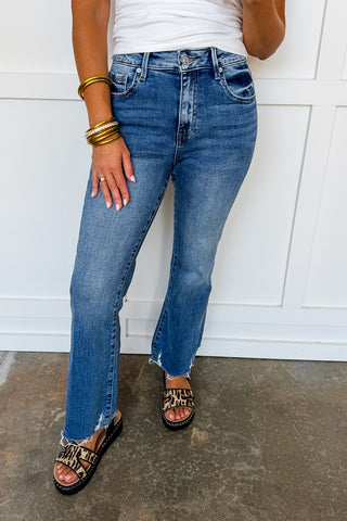 The Hadley Raw Hem Jeans by Mica