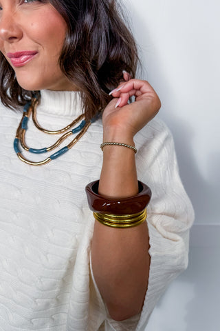 Imperial Blue Layered Necklace by Treasure Jewels