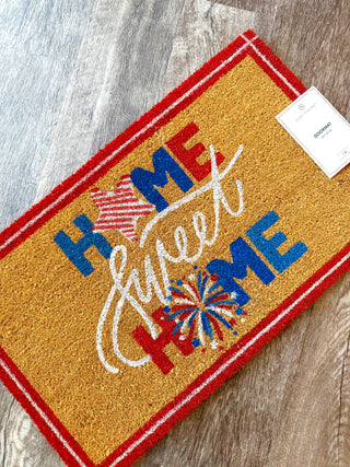 Mary Square Home Sweet Home Door Mat