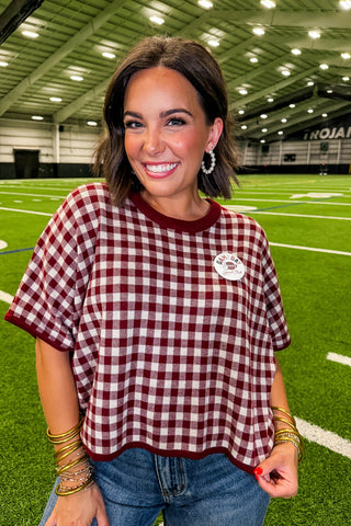 The Friday Night Gingham Top