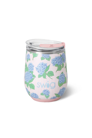 Hydrangea Haven Stemless Wine Tumbler