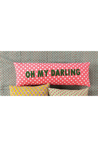 Oh My Darling Polka Dot Lumbar Pillow