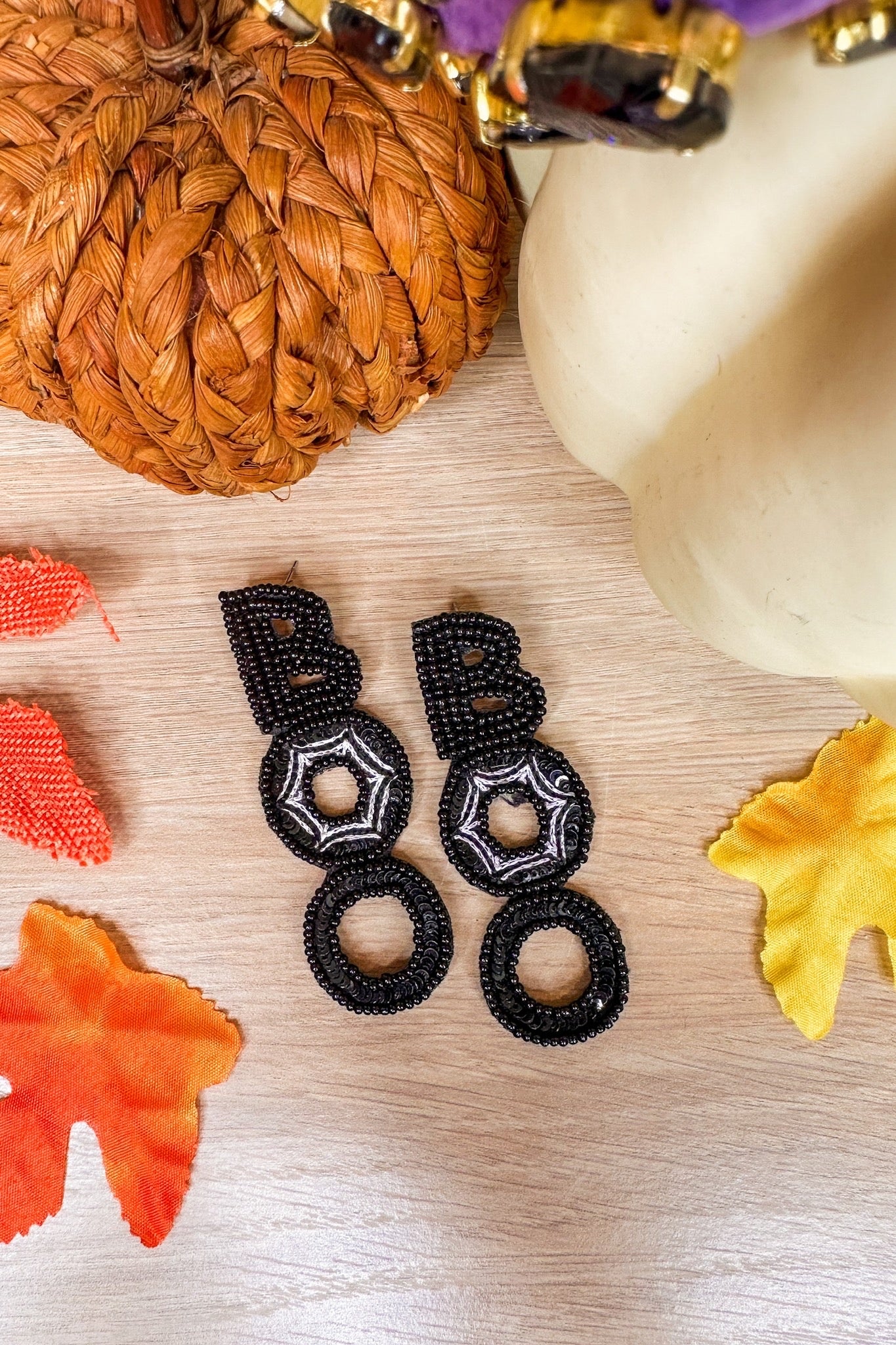 Boo Earrings by Camel Threads