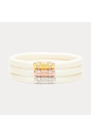 BuDhaGirl Bangles- Three Kings - Ivory