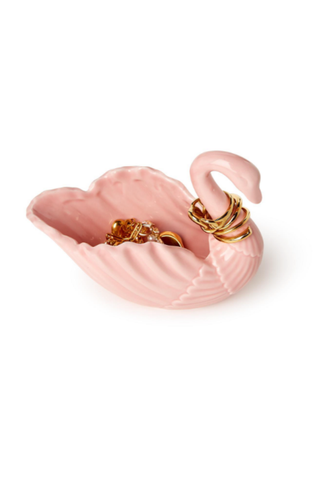 Swan Jewelry & Trinket Dolomite Holder