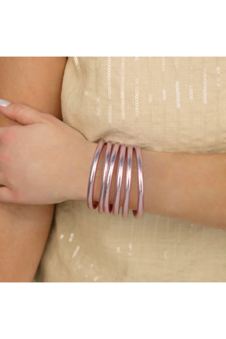 BuDhaGirl Bangles- Ice Rose All Weather Bangles - Size Medium