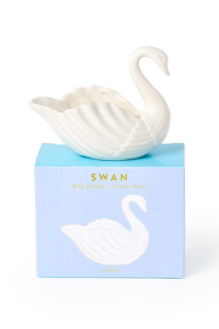 Swan Jewelry & Trinket Dolomite Holder