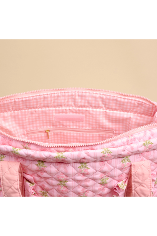 Oh So Fancy Pink Everyday Quilted Tote Bag
