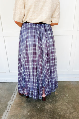 In My Plaid Era Midi Skirt