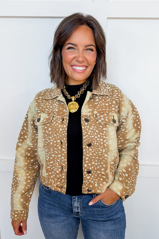 Deer To My Heart Denim Jacket