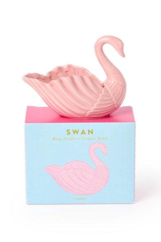 Swan Jewelry & Trinket Dolomite Holder