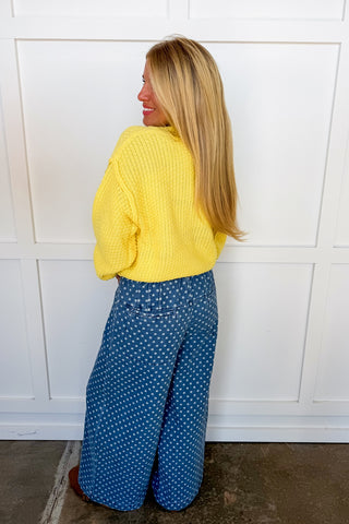 Dot Your Way Denim Pants