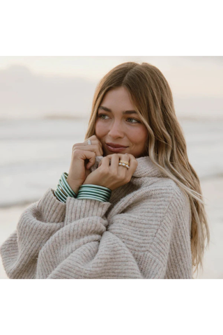 BuDhaGirl Bangles - Mint All Weather Bangles - Size Medium