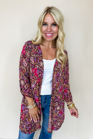 Dear Scarlett Liz Cardigan in Chocolate