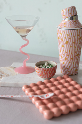 Blush Hobnail Ceramic Trivet