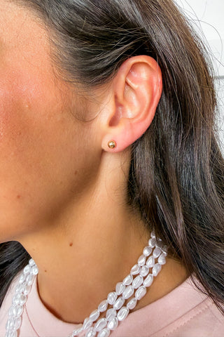 Coastal Shell Pearl Necklace & Earrings