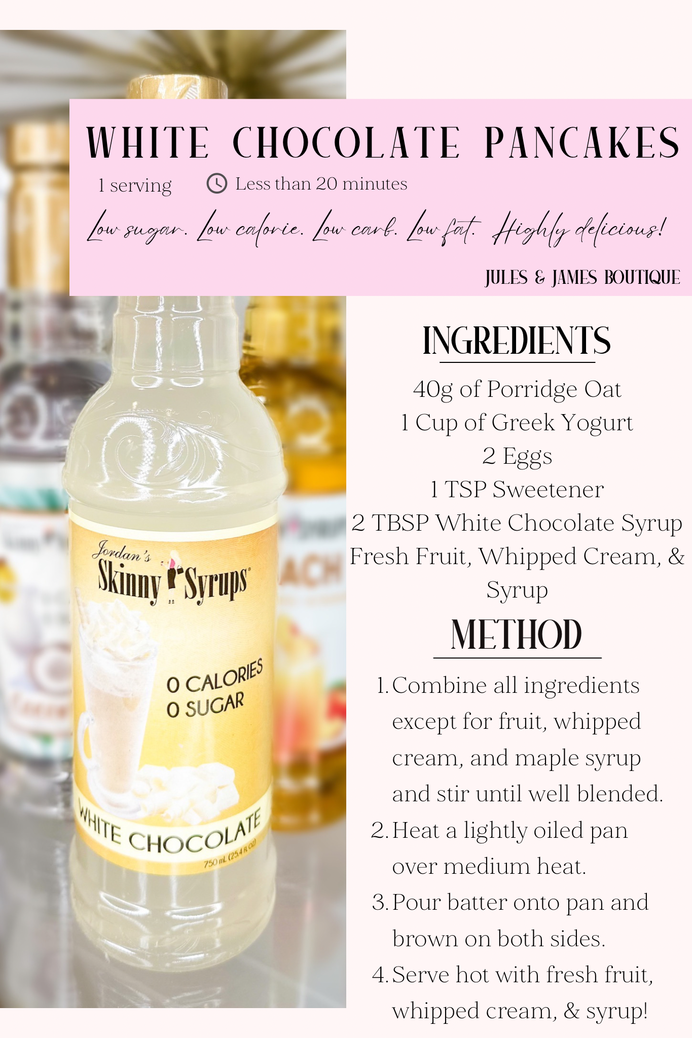 *PRE-ORDER* Sugar Free Skinny Syrup