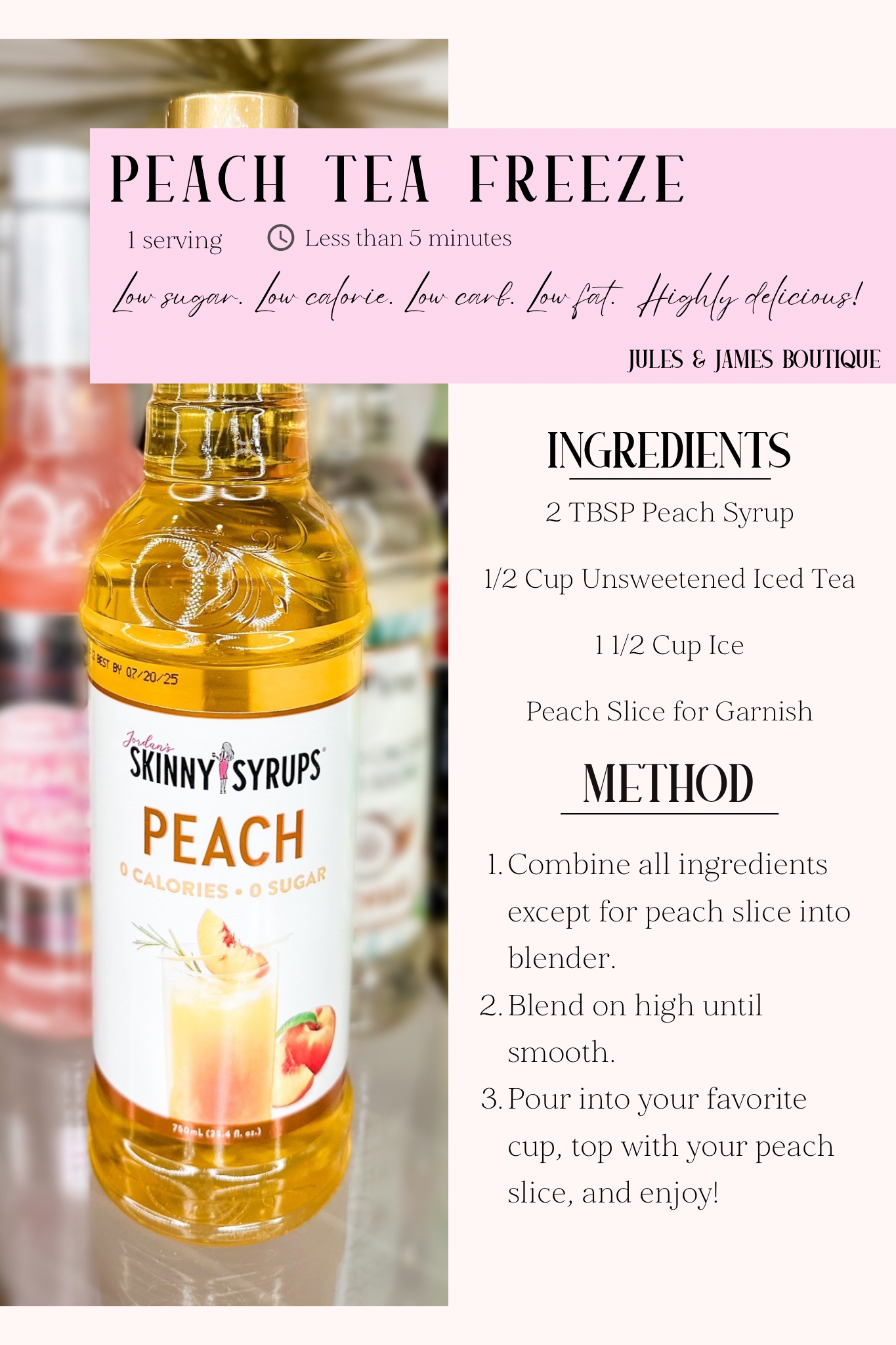 *PRE-ORDER* Sugar Free Skinny Syrup