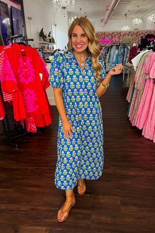 Cottage Bloom Midi Dress