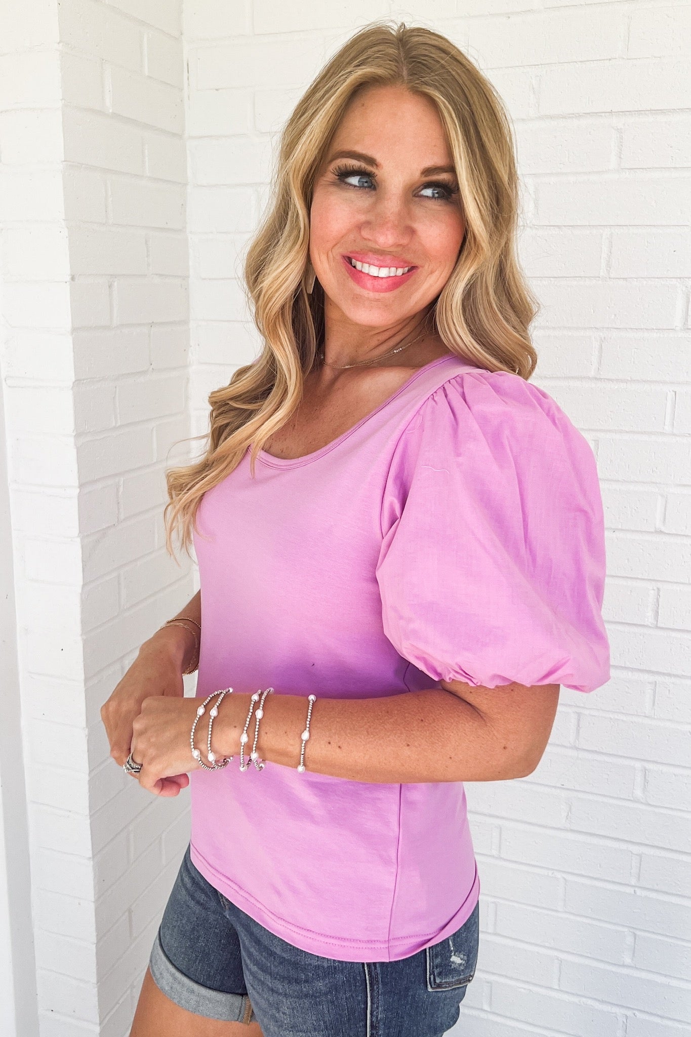 The Shay Top in Lilac by Michelle McDowell