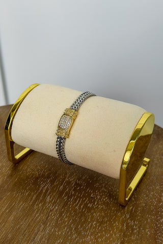 Timeless Touch Magnetic Bracelet in Silver