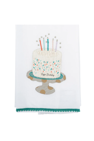 Candles & Wishes Birthday Tea Towel By Glory Haus