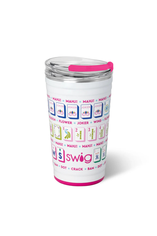 Mahjong Multicolor Swig 24oz Party Cup Tumbler
