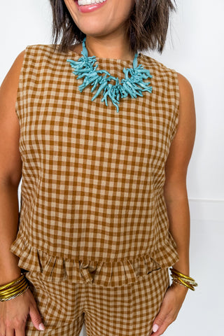 Simple Moments Gingham Pant Set