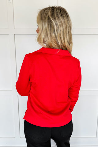 The Lula Top in Red/black by Mary Square