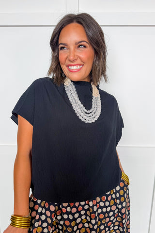 Easy Peasy Style Top in Black