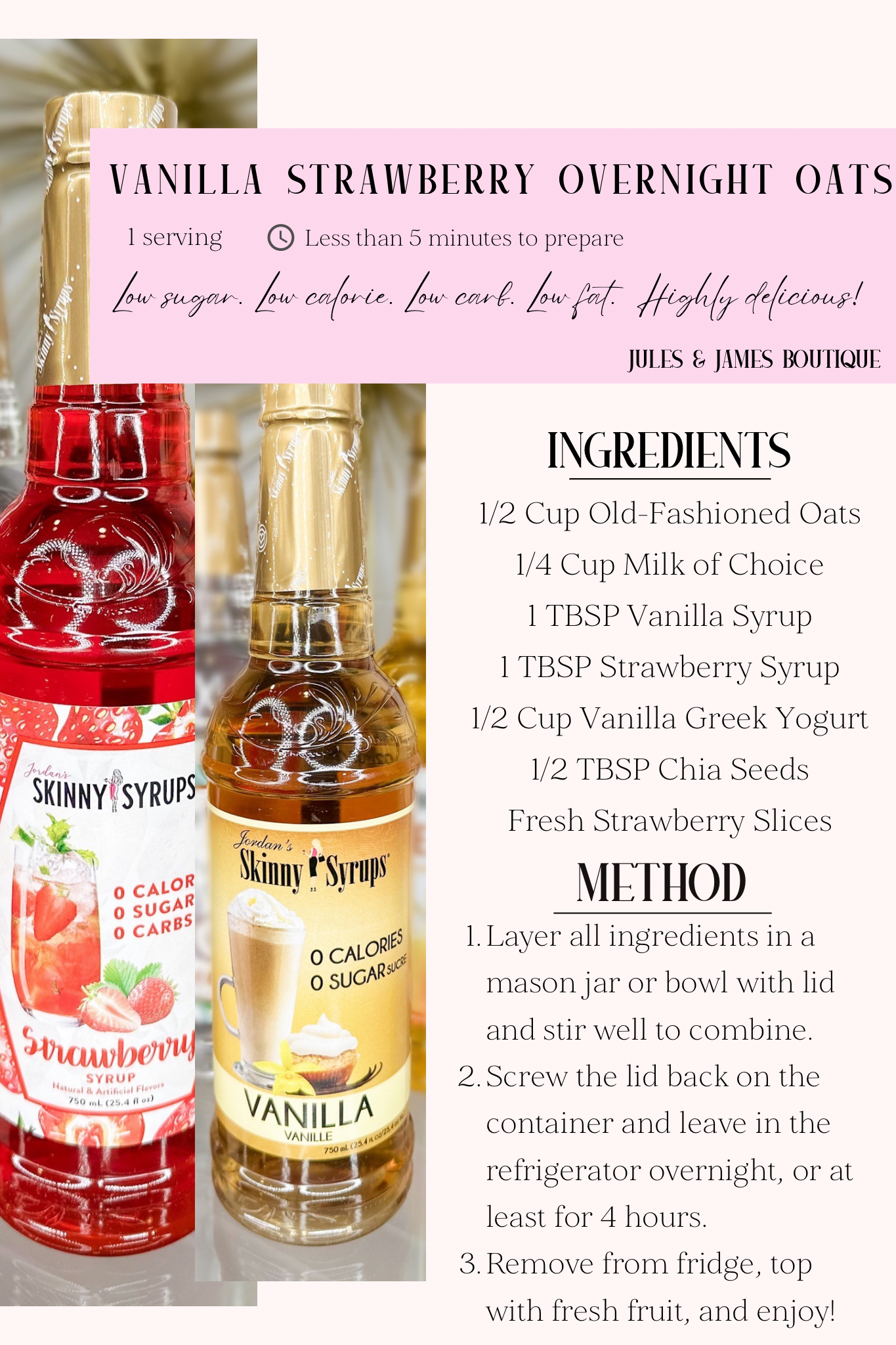 *PRE-ORDER* Sugar Free Skinny Syrup