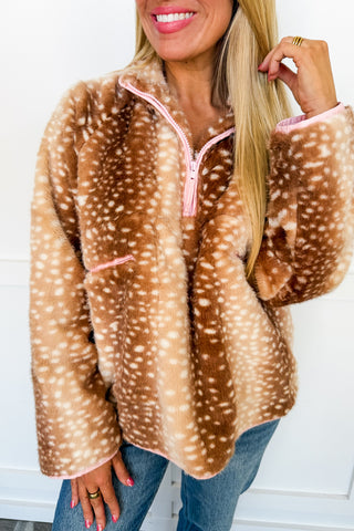 Fawn & Cozy Sherpa Pullover