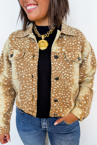 Deer To My Heart Denim Jacket