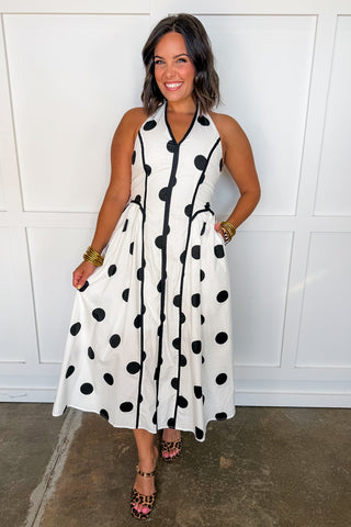 Marilyn Monroe Polka Dot Midi Dress