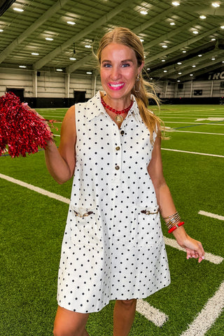 Simply Charming Dot Shift Dress