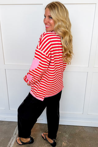 Heart On My Sleeve Striped Top