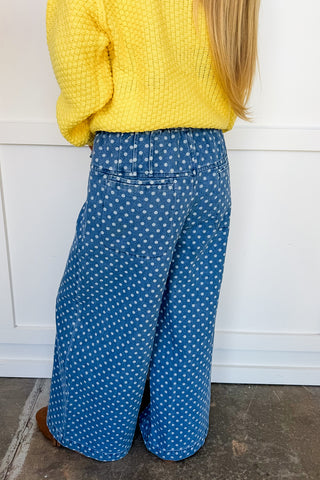 Dot Your Way Denim Pants