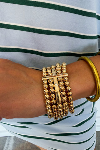 Everlasting Faith Cross Beaded Bracelet
