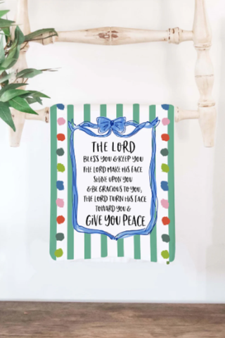 The Lord Bless You Tea Towel