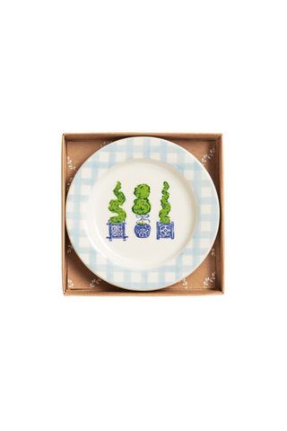 Painted Three Topiary Trinket Dish