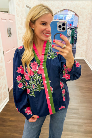 The Juliette Top in Blue