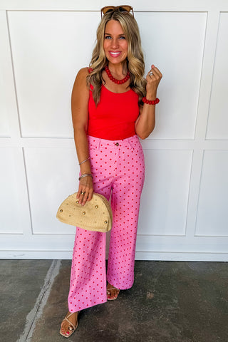 The Harper Pink Dot Pants