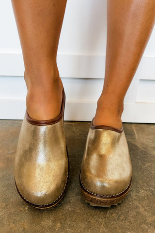 Better Half Corkys Gold Platform Clog